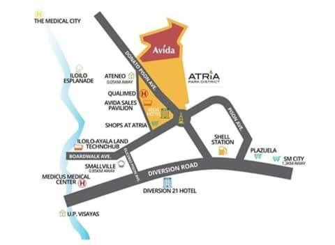 Avida Atria T2-F ,5Mins To Festive Walk And 4 Mins To Iloilo Convention Center公寓式酒店 外观 照片